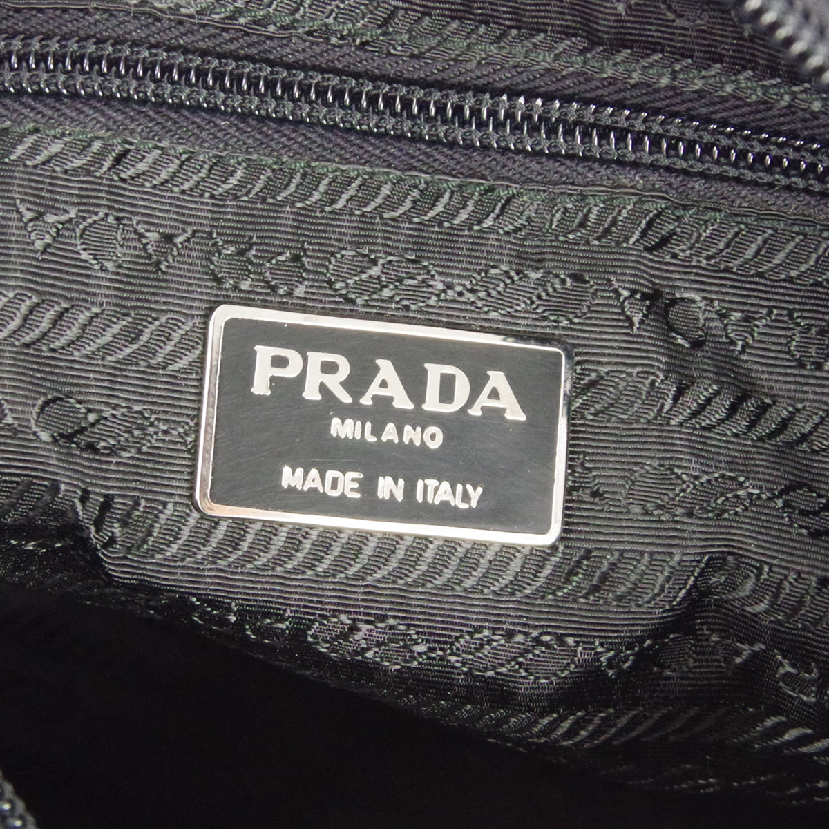 PRADA * Chain Shoulder Tote Bag Black