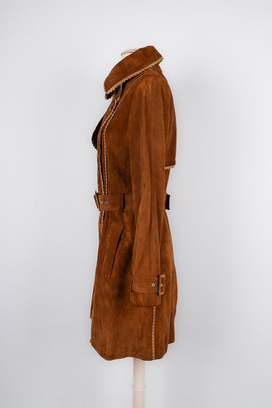 Manteau trench en cuir Dior 2006