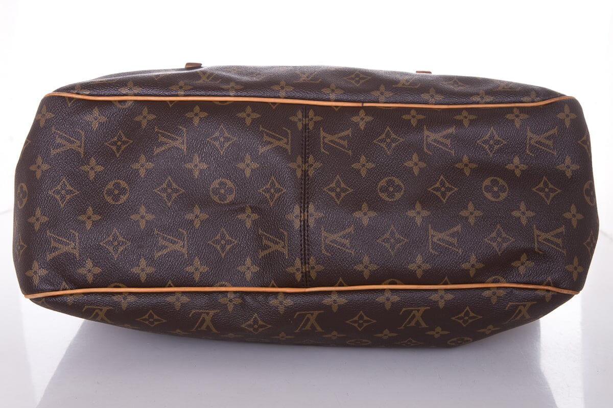 Louis Vuitton Brown Monogram Zipper Detail Hobo