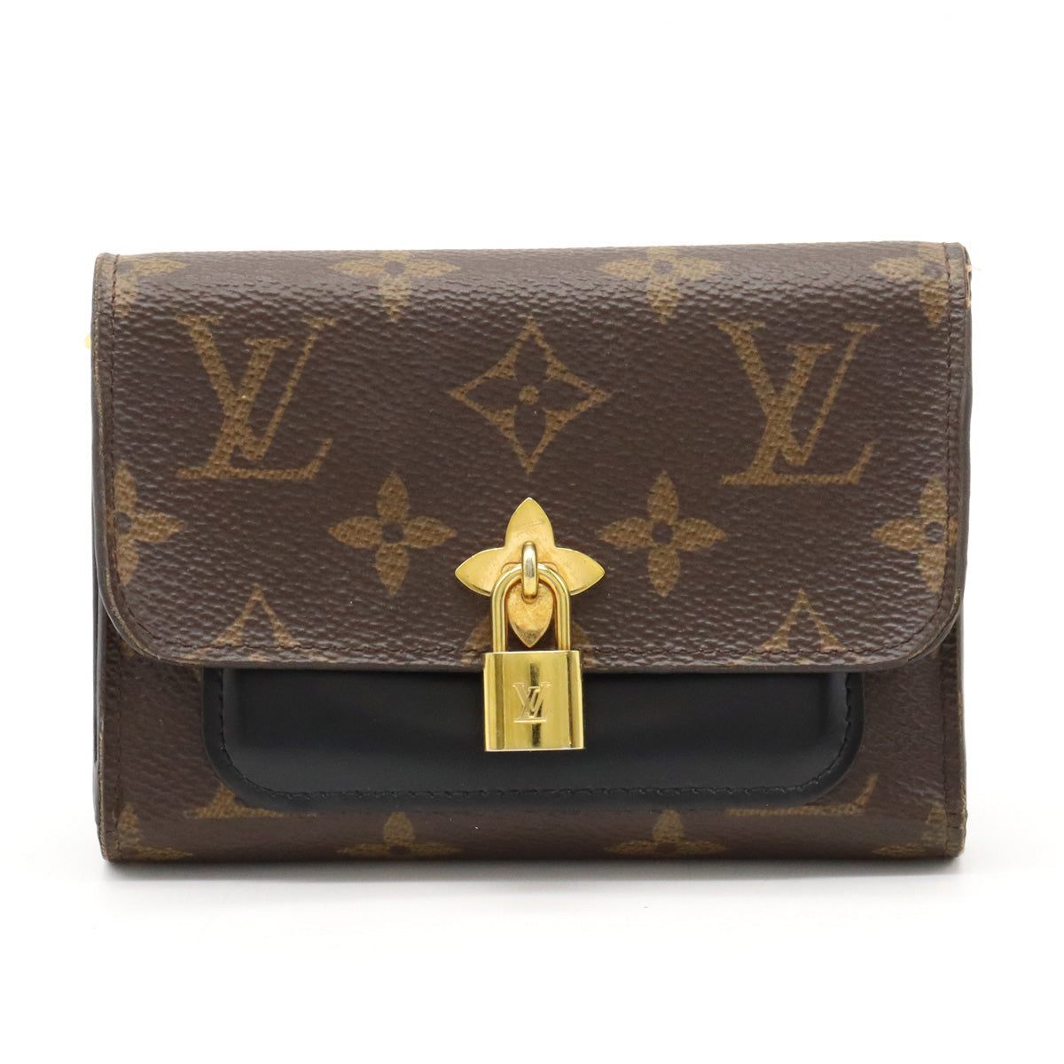 Louis Vuitton Monogram Portefeuille Flower Compact Trifold Wallet M62578