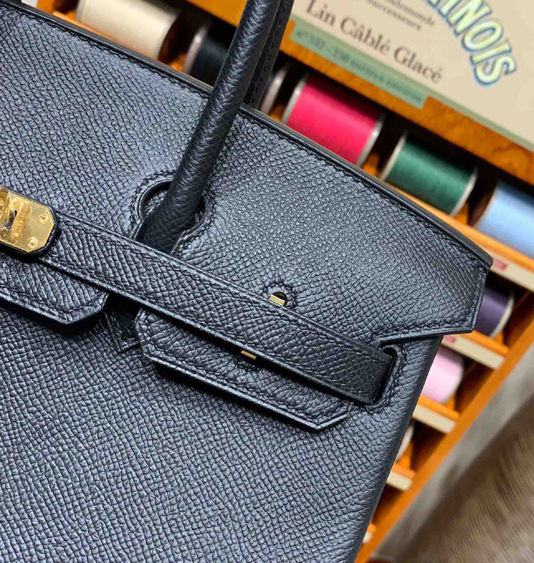 HM Birkin Black For Women Gold Toned Hardware 14in/35cmÂ
