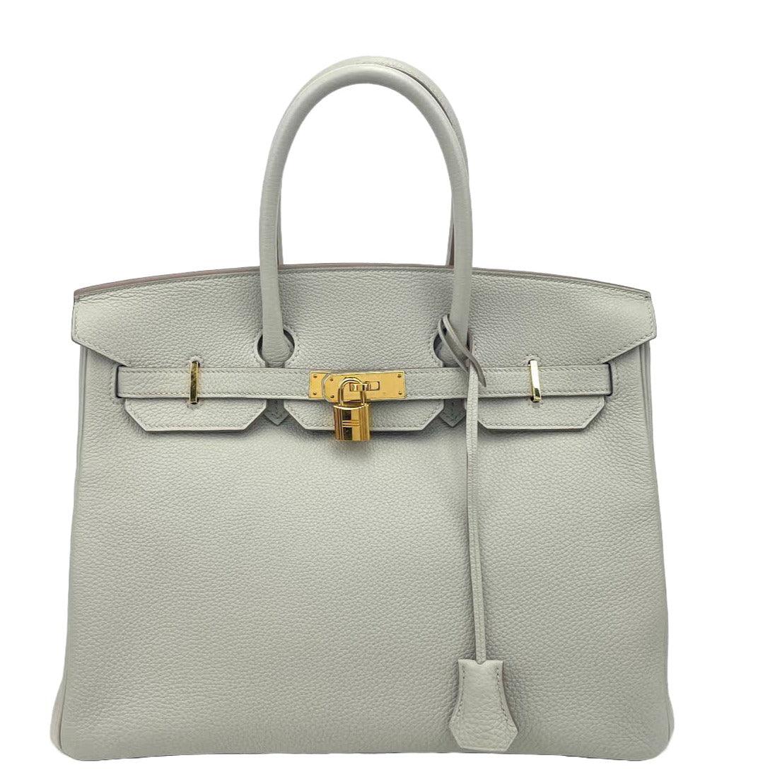 HERMÈS Togo Birkin 35 Gris Perle Pearl Gray w/Gold