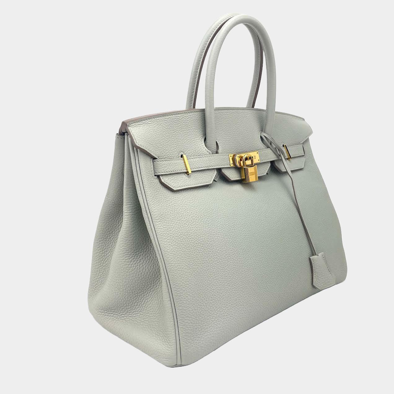 HERMÈS Togo Birkin 35 Gris Perle Pearl Gray w/Gold