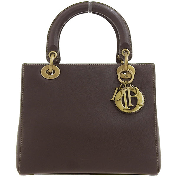 DIOR Lady  Top Handle Bag Brown