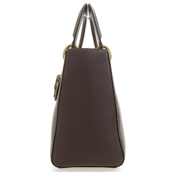 DIOR Lady  Top Handle Bag Brown