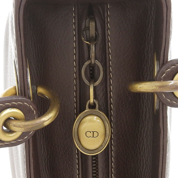 DIOR Lady  Top Handle Bag Brown