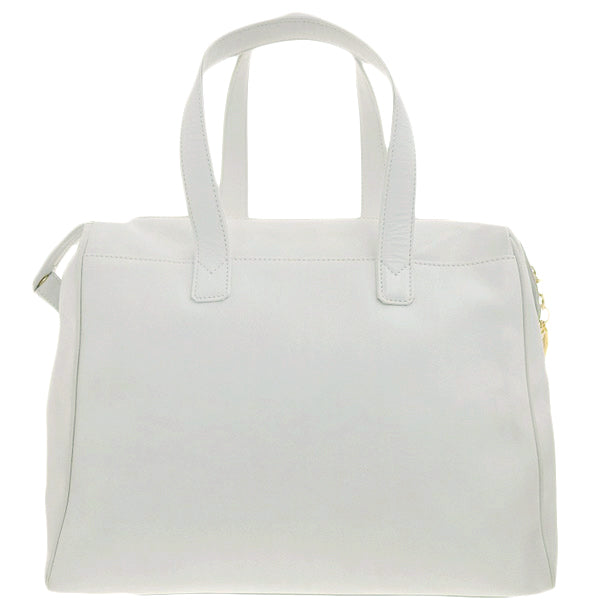 DIOR Logo Plate Tote Bag White