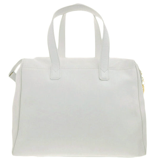 DIOR Logo Plate Tote Bag White