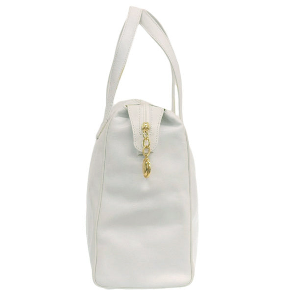 DIOR Logo Plate Tote Bag White