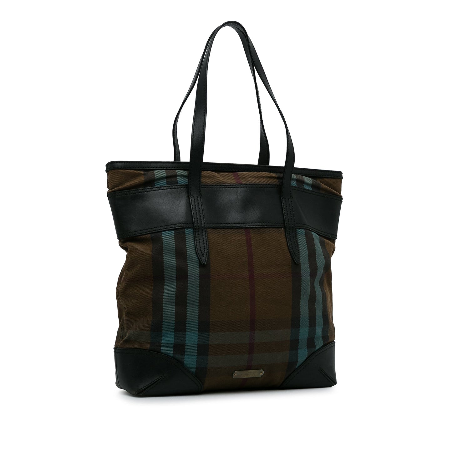 Brown BBR Plaid Canvas Tote Bag