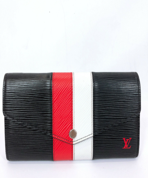 Louis Vuitton Zippy Wallet Epi Stripes special edition Noir