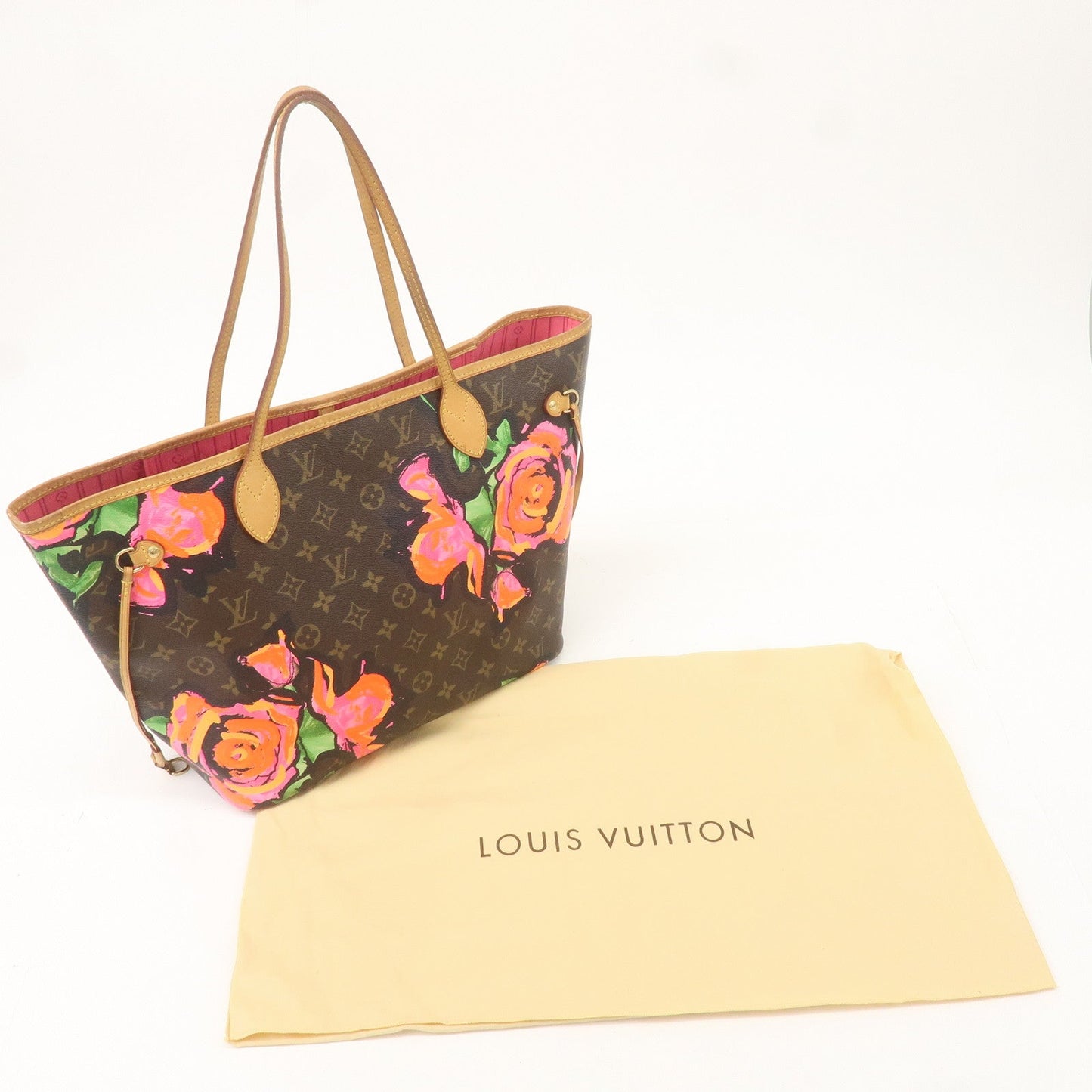 Louis Vuitton Monogram Rose Neverfull MM Tote Bag M48613