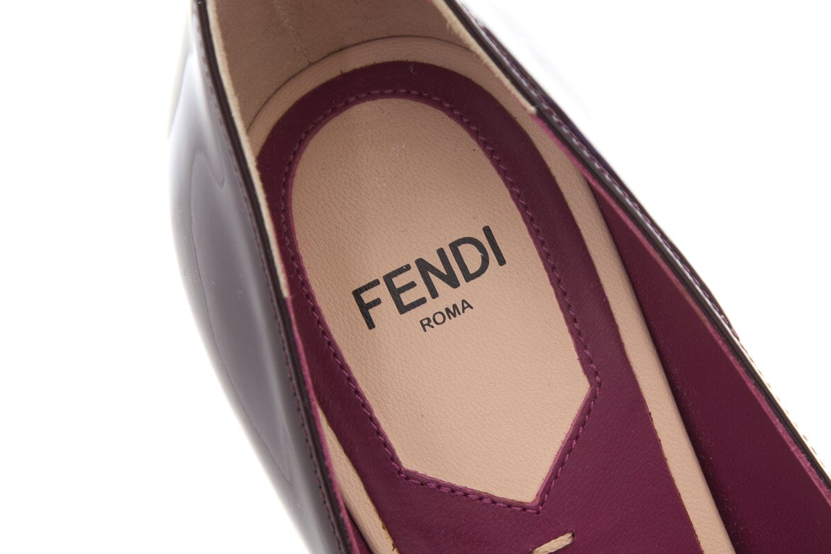 Fendi Burgundy & Magenta Patent  Heels SZ 37