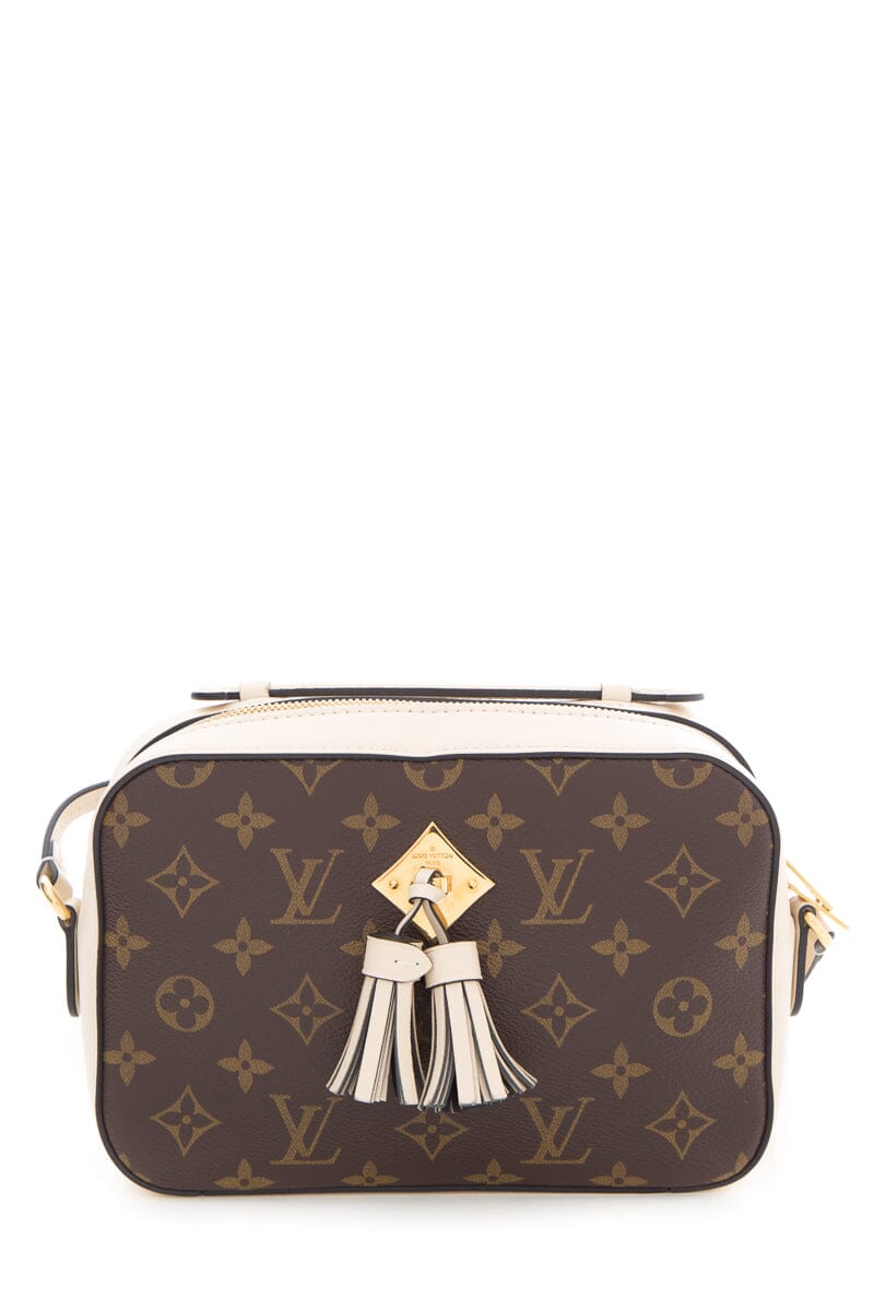 Louis Vuitton Saintonge Cream & Brown Monogram Handbag