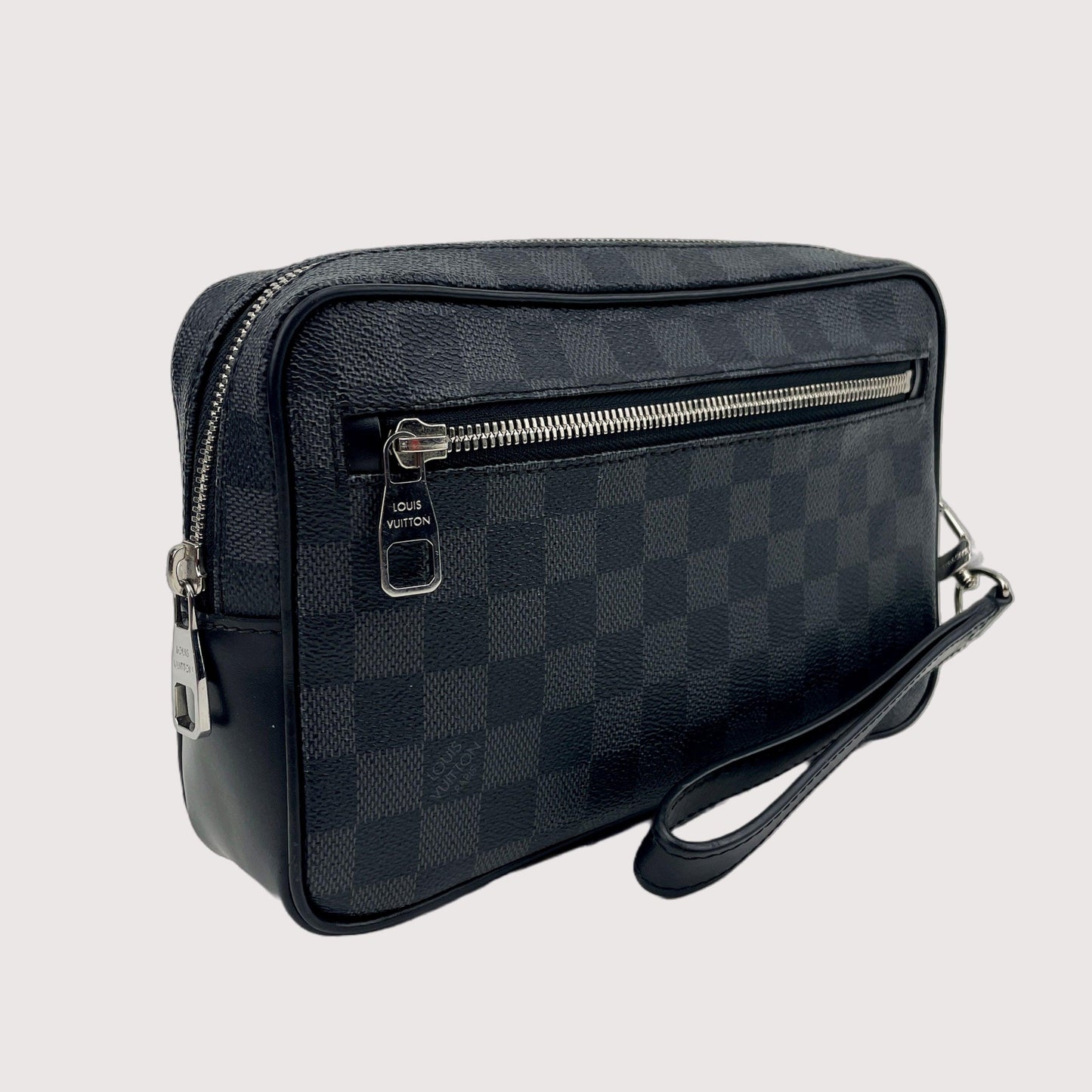 LOUIS VUITTON Kasai Clutch Damier Graphite