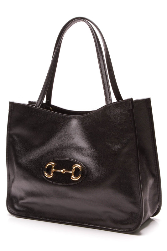 Gucci Horsebit Tote Bag - Black