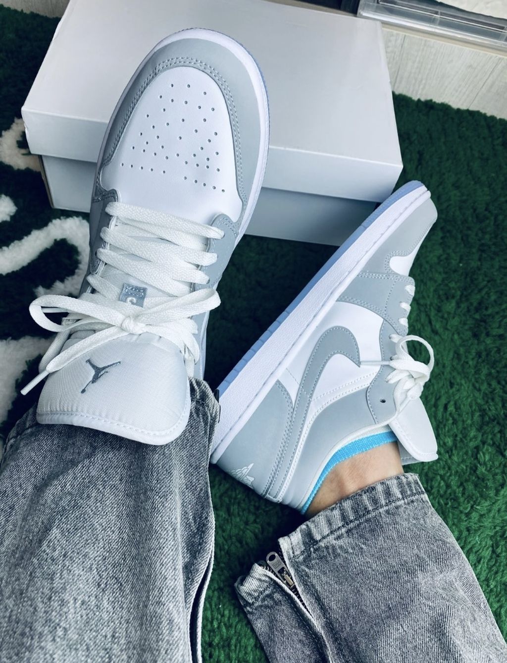 AJ1 low Wolf Grey off-white Christian Dior