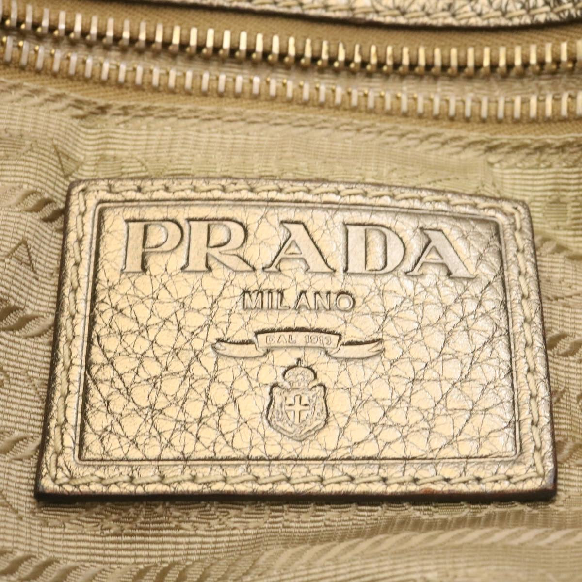 PRADA Shoulder Bag Canvas Khaki  28739