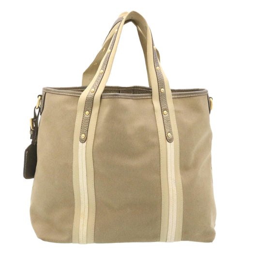 PRADA Shoulder Bag Canvas Khaki  28739