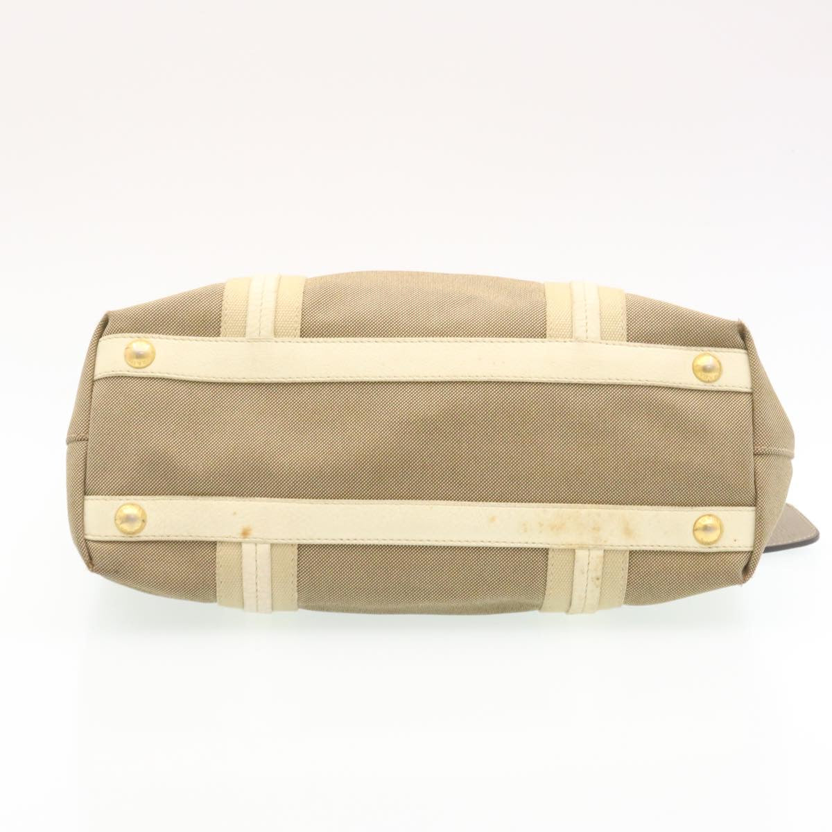 PRADA Shoulder Bag Canvas Khaki  28739