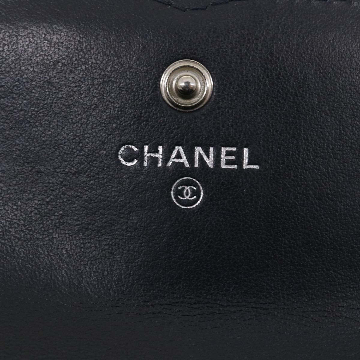 CHANEL Matelasse Cruise Line Long Wallet Caviar Skin Navy CC  29542A