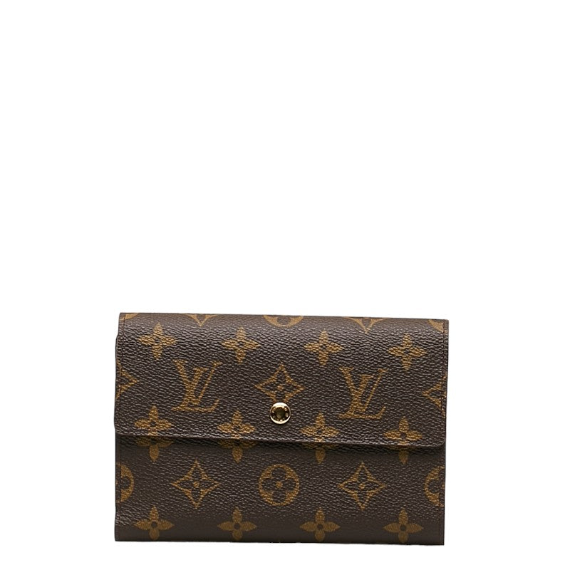 Louis Vuitton Porte Tresor Etuy Papier Tri-Fold Wallet M61202 Ladies