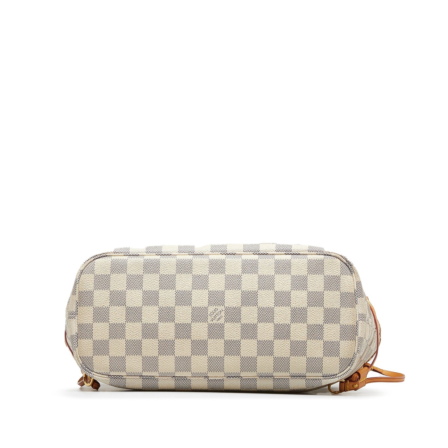 White Louis Vuitton Damier Azur Neverfull PM Tote Bag