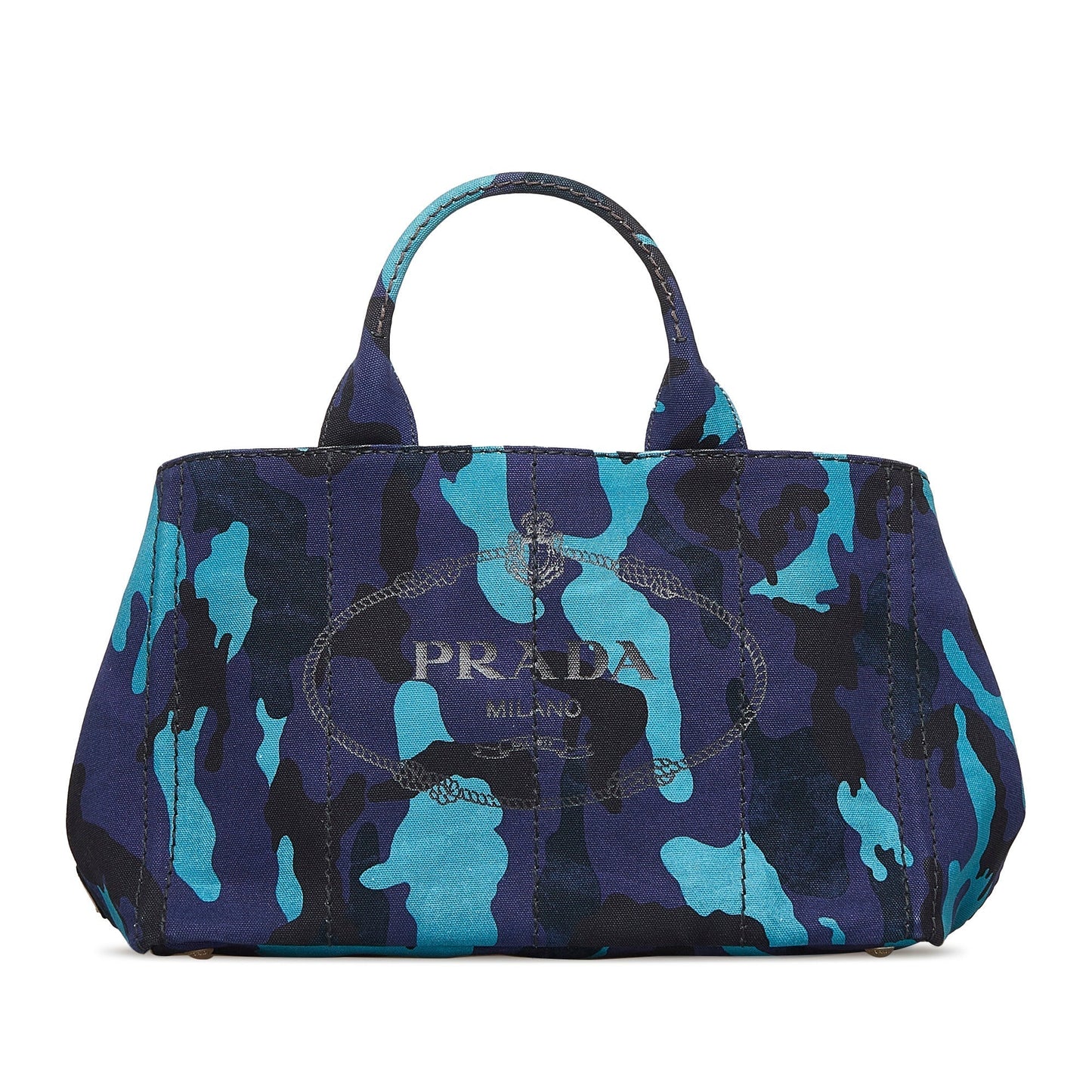 PRADA Canapa Camouflage Satchel