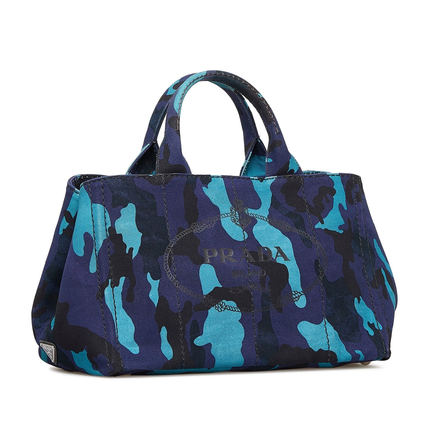 PRADA Canapa Camouflage Satchel