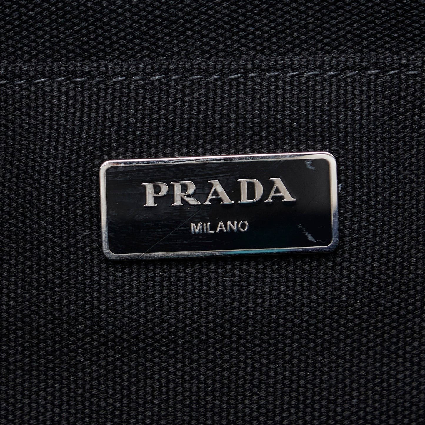 PRADA Canapa Camouflage Satchel