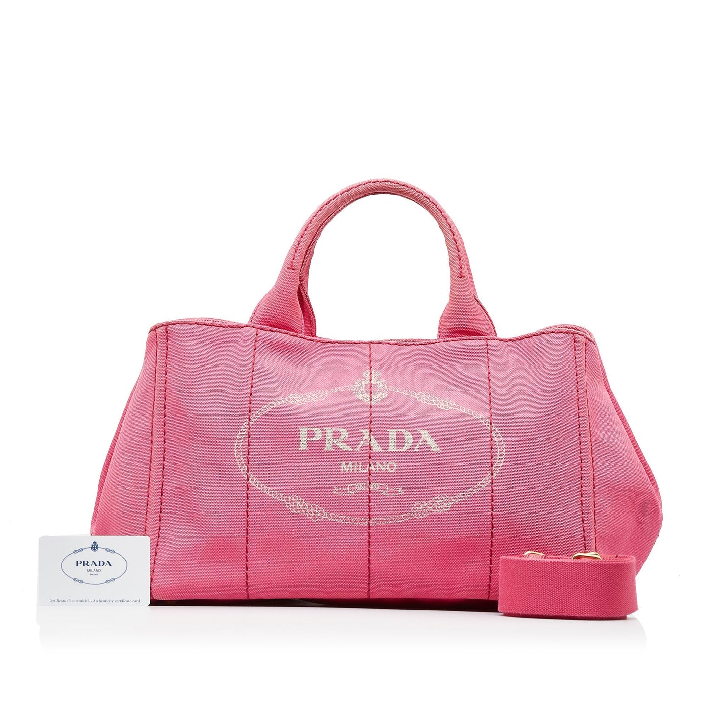 PRADA Canapa Logo Satchel