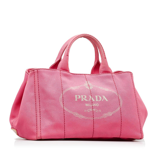 PRADA Canapa Logo Satchel