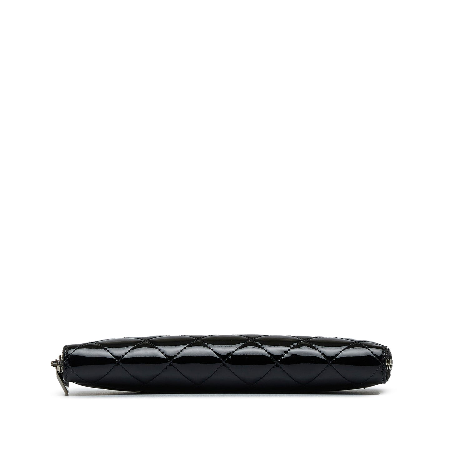 CHANEL Brilliant Patent Zip Around Wallet Long Wallets