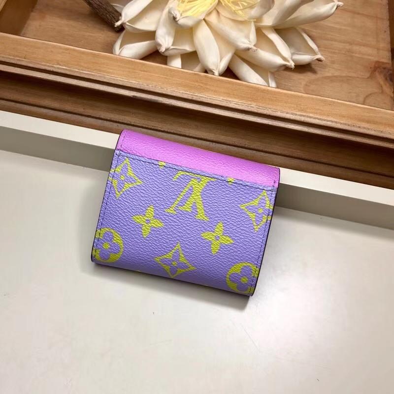 Louis Vuitton Summer 2019 Zoé Wallet Monogram Canvas Pink / Lila