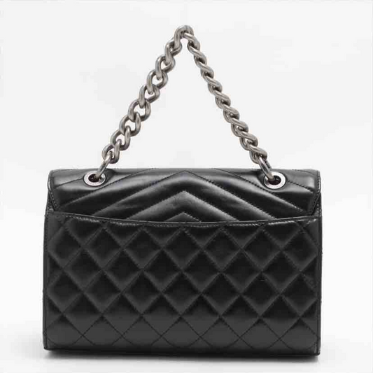 Chanel Quilted Mad About Quilting Flap, Black Calfskin, Medium