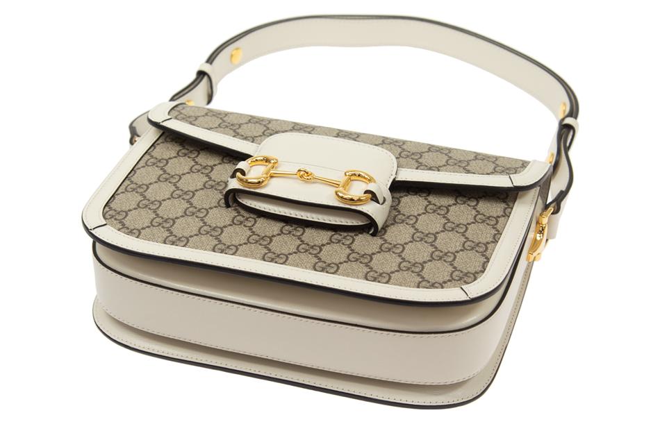 (WMNS) GUCCI 1955 SeriesButton Single Shoulder Bag White 602204-92TCG-9761