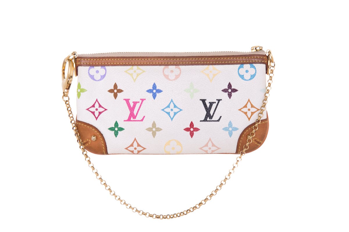 Louis Vuitton MILLA PM White Multi Monogram Pouchette