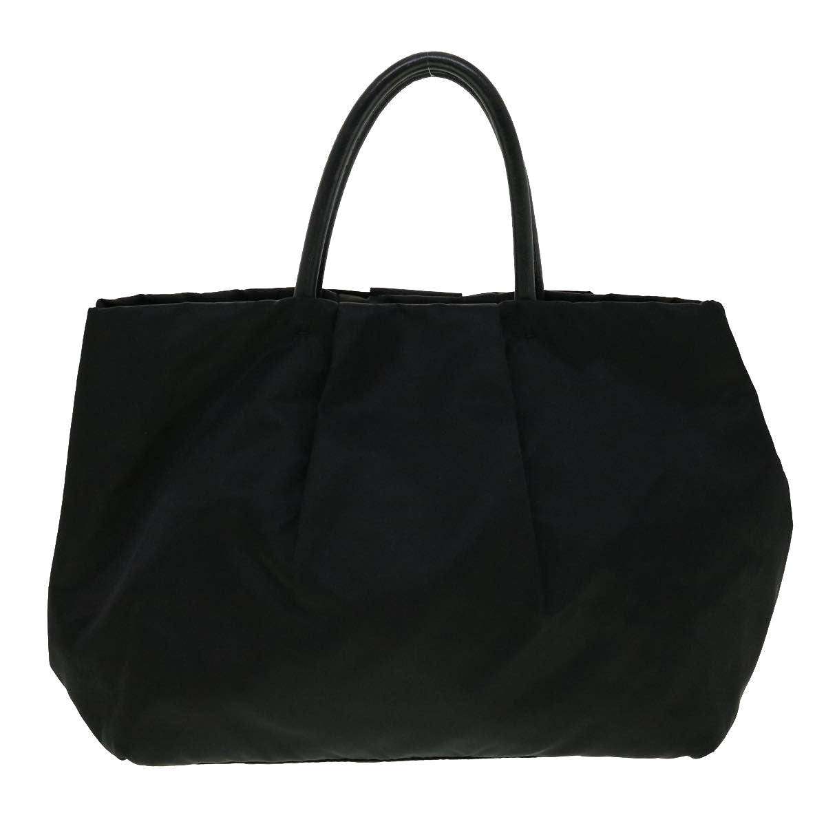 PRADA Nylon Hand Bag Black  30324