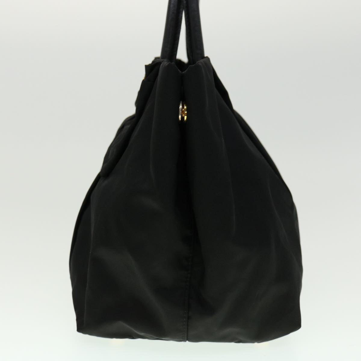 PRADA Nylon Hand Bag Black  30324