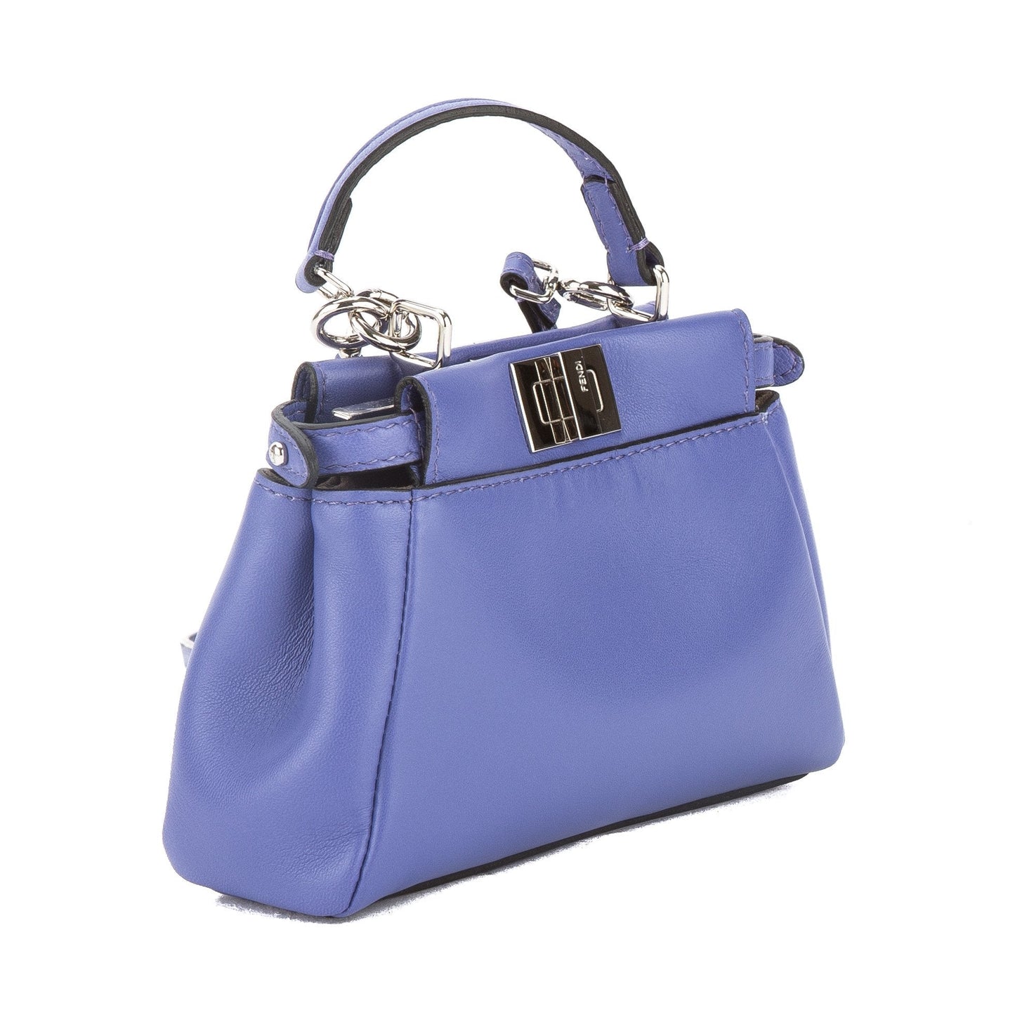 Fendi Blue Leather Micro Peekaboo Bag  (New with Tags)