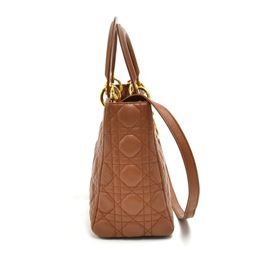 Lady Dior Cannage Quilt Leather Medium Bag