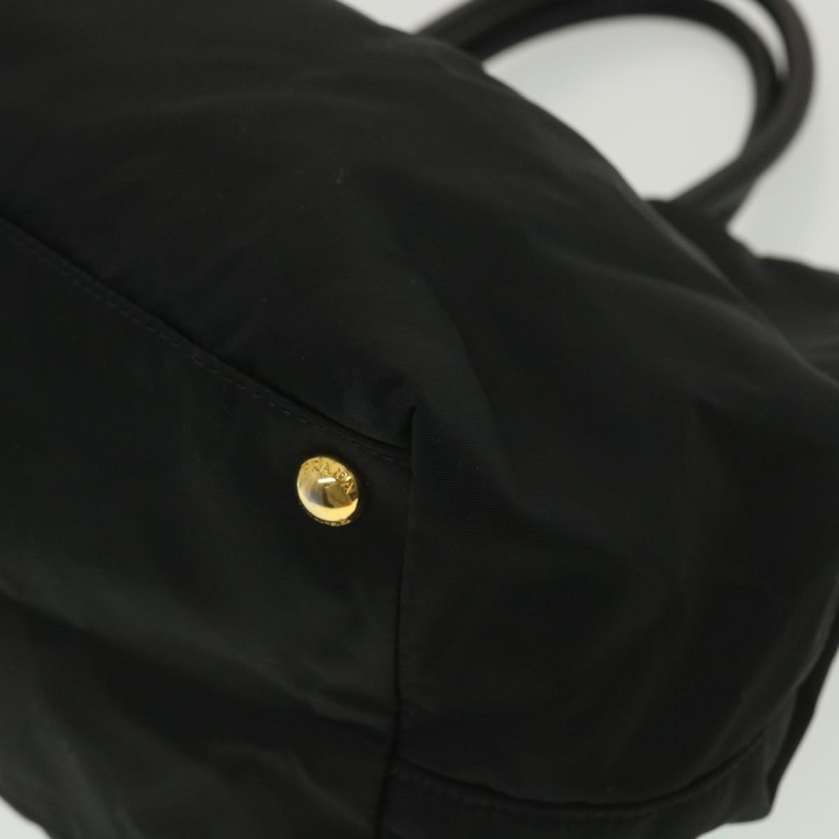 PRADA Hand Bag Nylon Black  33979