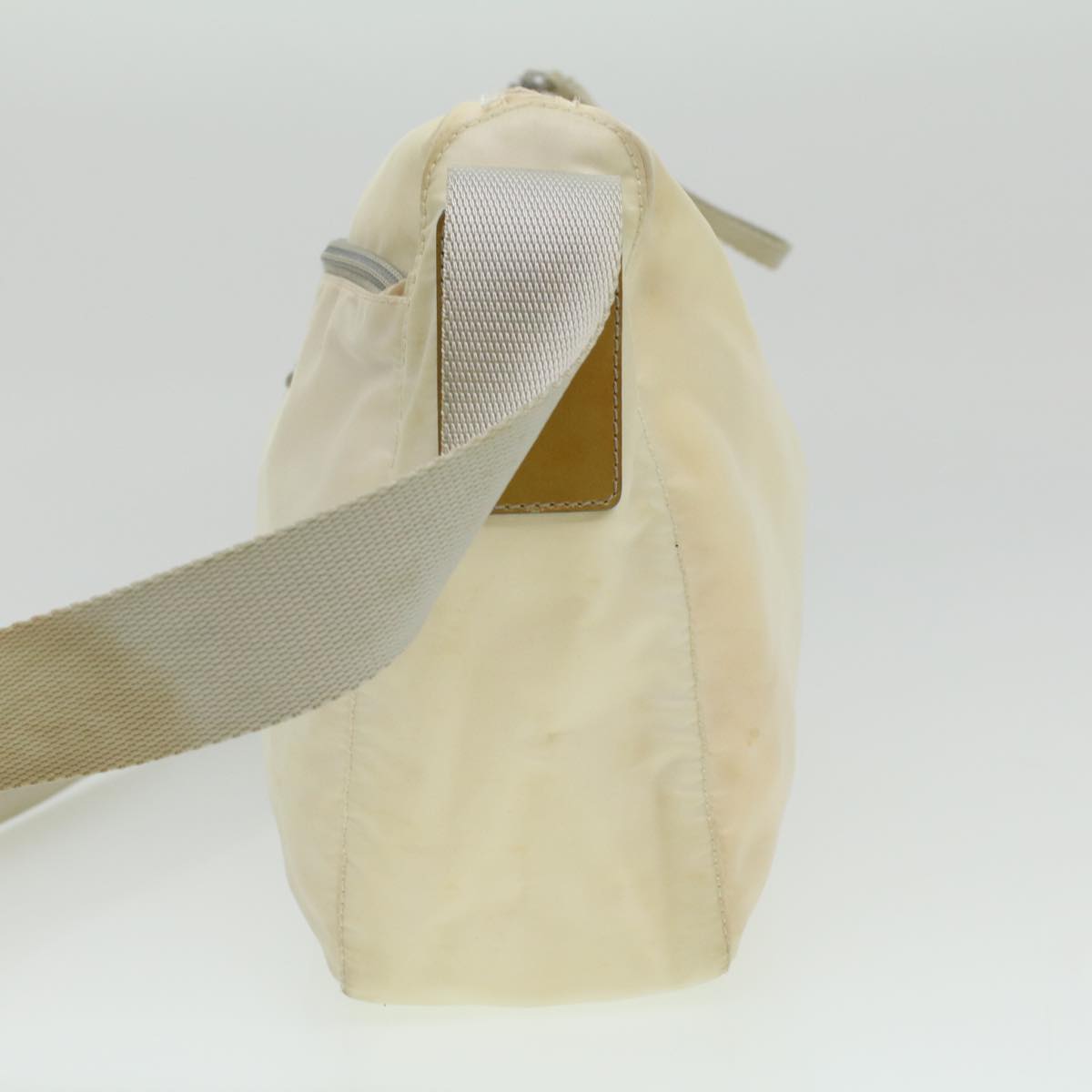 PRADA Shoulder Bag Nylon Cream  34363