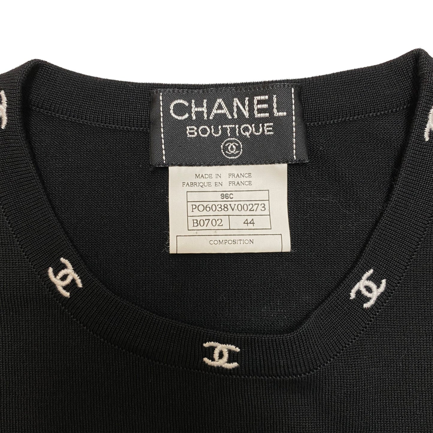 *CHANEL シャネル Tシャツ PO6038V00273 COCO ココマーク