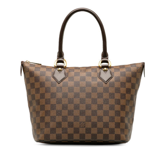 Louis Vuitton Damier Saleya PM Tote Handbag N51183 Brown