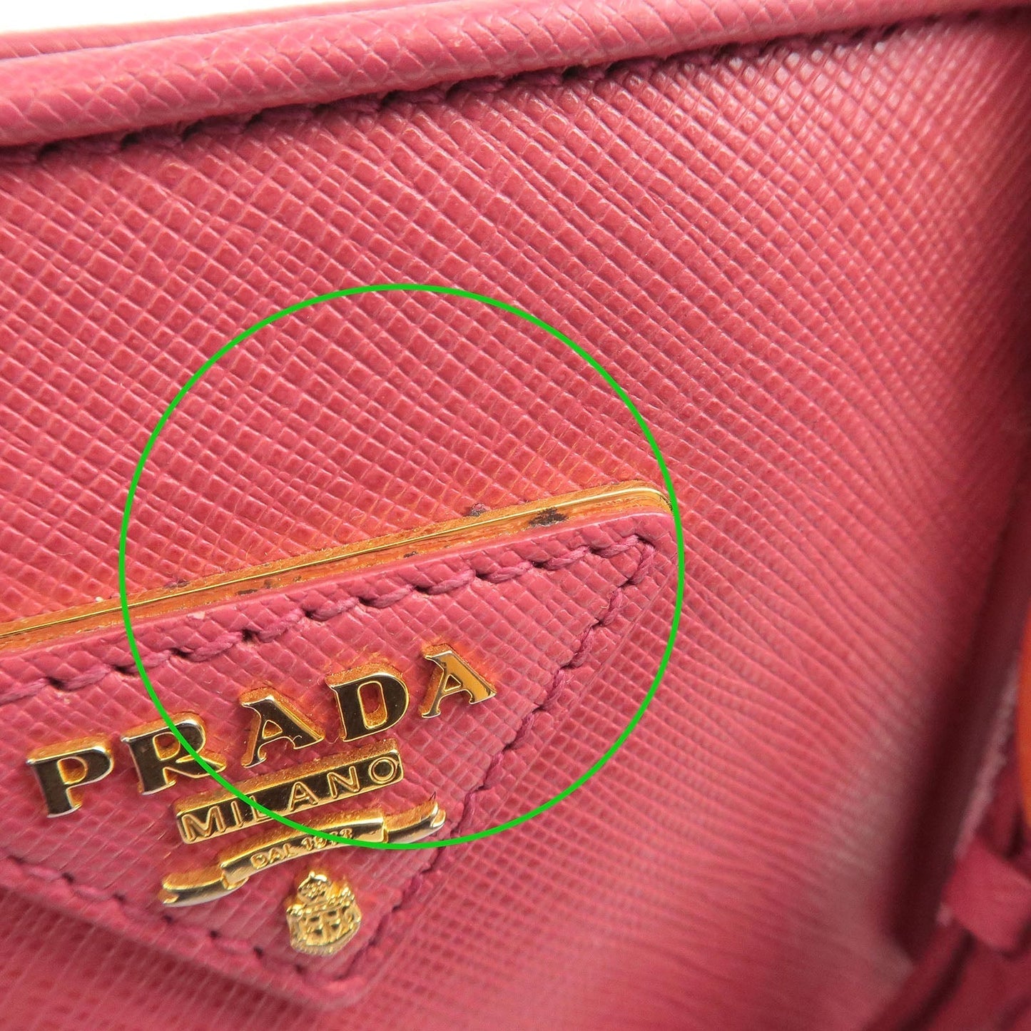 Prada Leather 2Way Hand Bag Shoulder Bag Pink