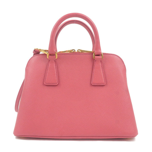 Prada Leather 2Way Hand Bag Shoulder Bag Pink BL0838