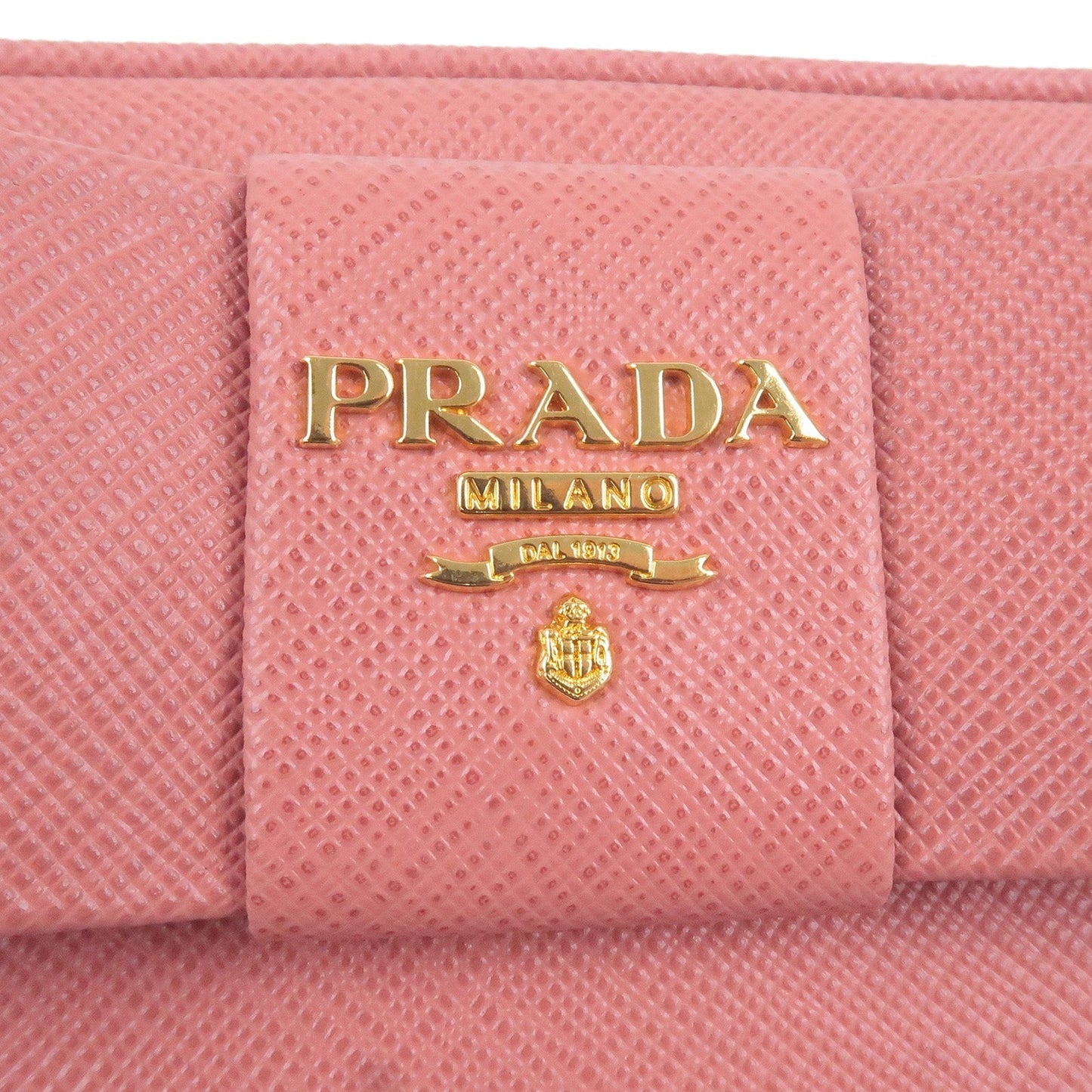 Prada Ribbon Leather Shoulder Bag Purse TAMARIS Pink 1NF674