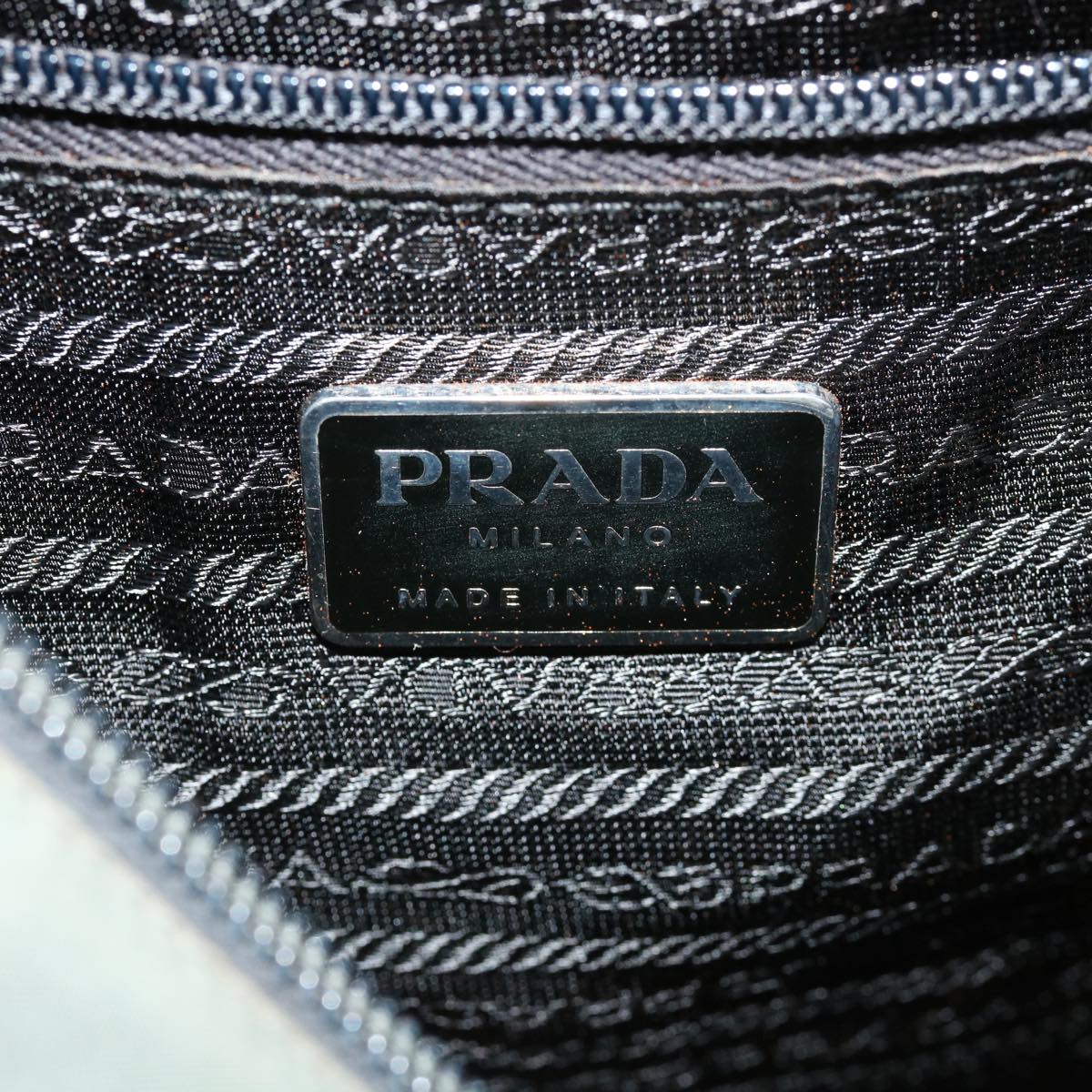 PRADA Shoulder Bag Nylon Gray  35364