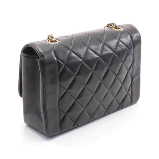 Chanel Black Diana Flap Bag, Black, Lambskin